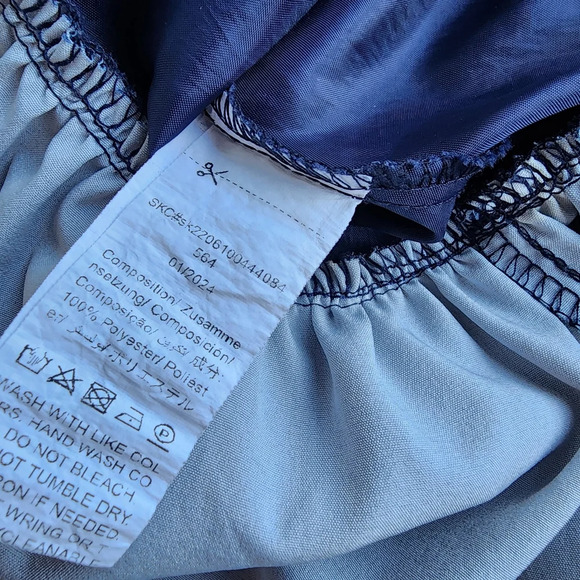 Shein Girls Dress Butterfly Ruffle Sleeve Layered Blue Print Sz 6 years 6Y - Picture 6 of 7